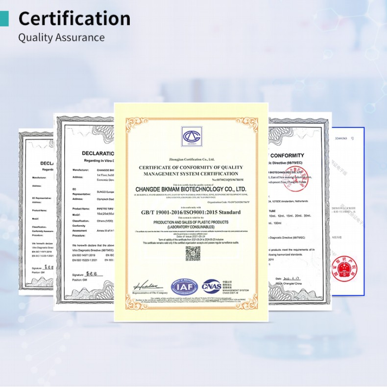 water sampling bag certification