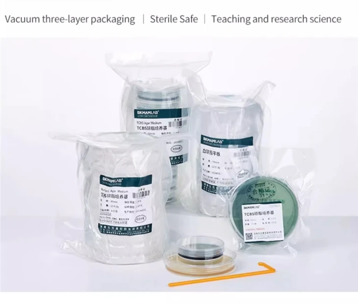 Culture Medium Lab Use TCBS Medium Plate 6cm Manganese Nutrient Agar Medium Plate