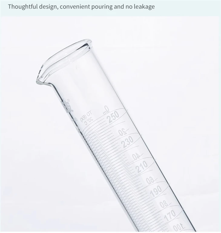 Lab Glassware Large Glass Function Of Measuring Cylinder