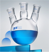 BKMAM staklena posuda za kemiju s okruglim dnom s 3 grla